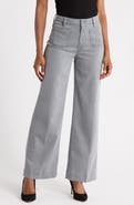 PAIGE Connie Patch Pocket Wide Leg Jeans