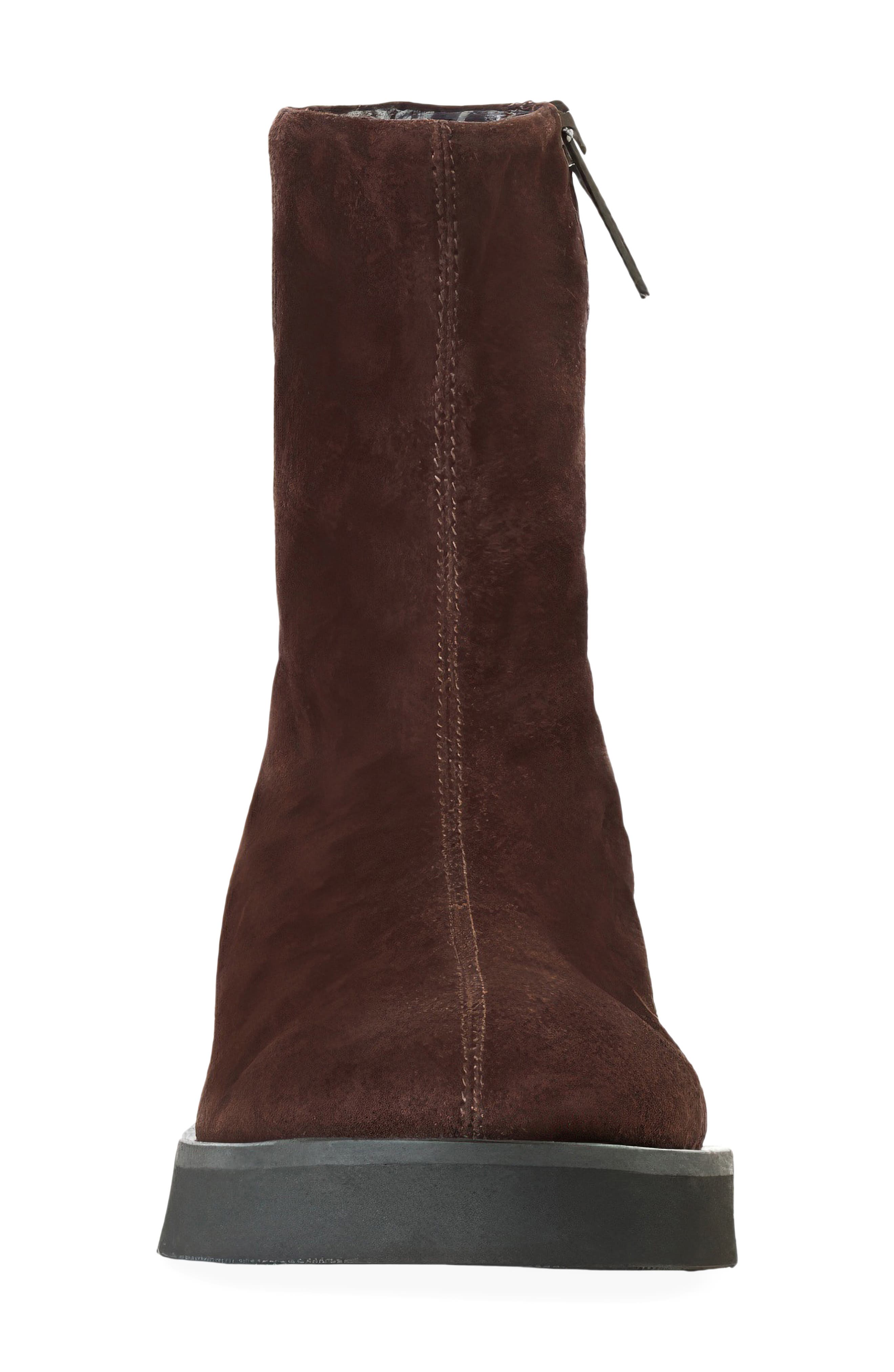 Louisa Leather Bootie, Alternate, color, ESPRESSO SUEDE