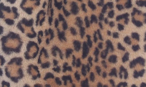 Rain And Rose Faux Fur Coat In Animal Print