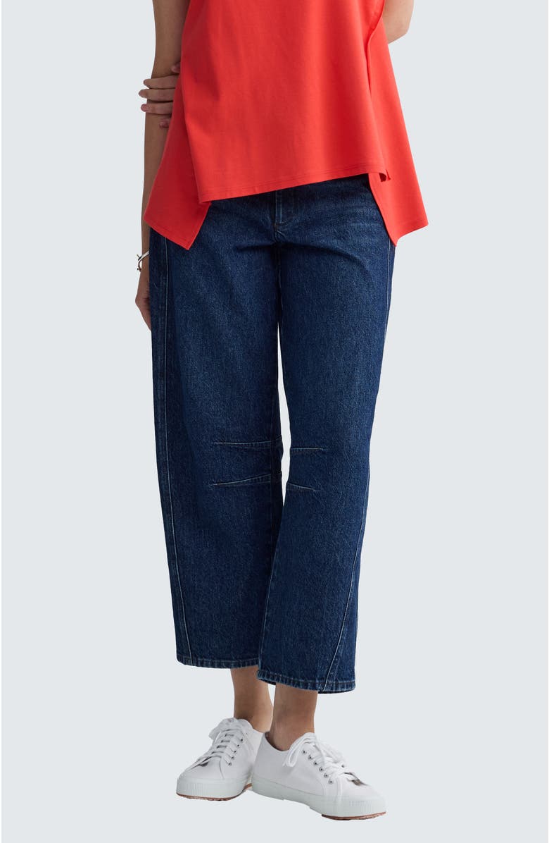 LUUKAA Lennon Structured Denim Pants, Main, color, Indigo Denim