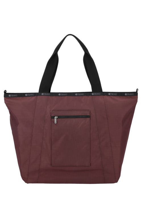 Lesportsac Large Reversible Pocket Tote Bag In Burgundy