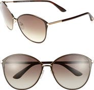 TOM FORD Penelope 59mm Gradient Cat Eye Sunglasses