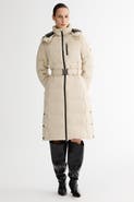 Orolay Celeste Long Hooded Belted Down Coat