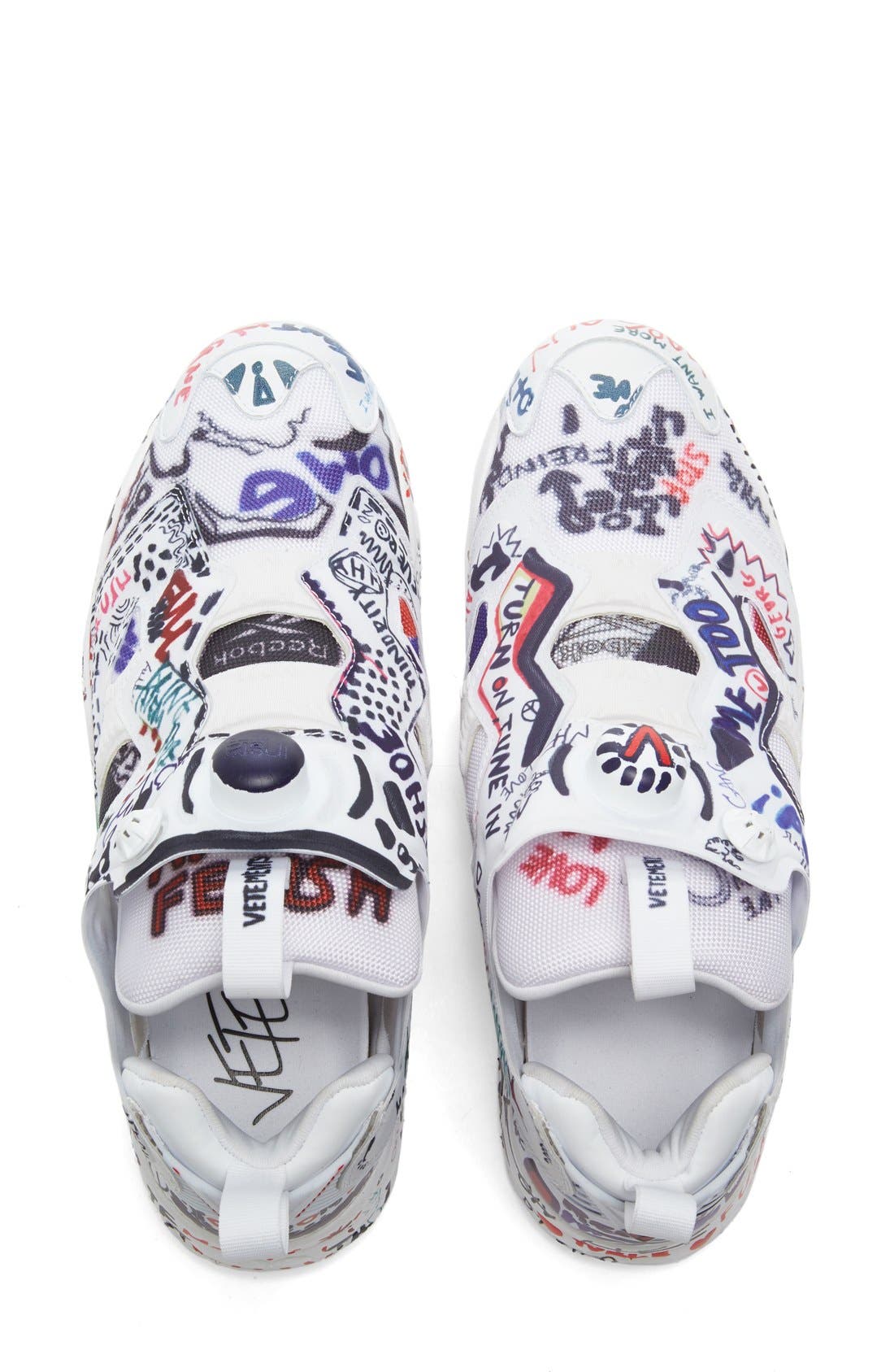 VETEMENTS x Reebok Graffiti Instapump Fury Sneaker, Alternate, color, 