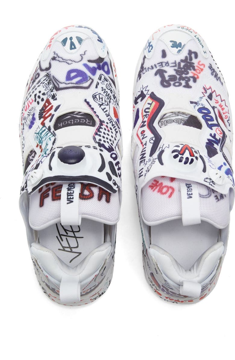 VETEMENTS x Reebok Graffiti Instapump Fury Sneaker, Alternate, color,