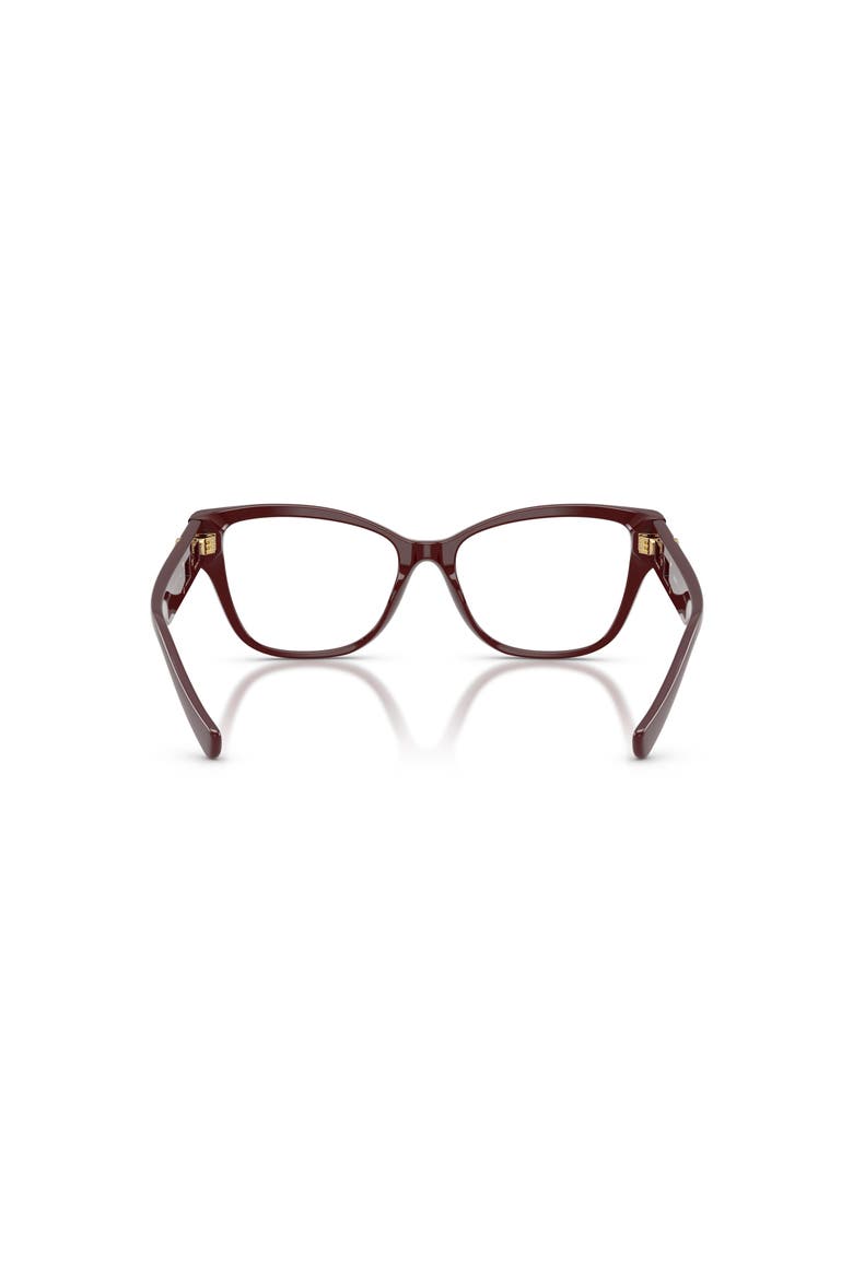 52mm Rectangle optical glasses, Alternate, color, Red