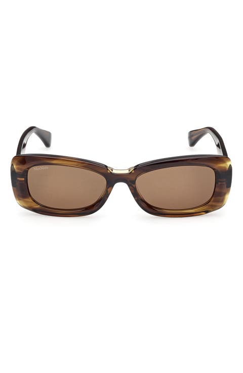 53mm Rectangular Sunglasses