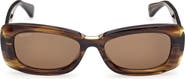 Max Mara 53mm Rectangular Sunglasses