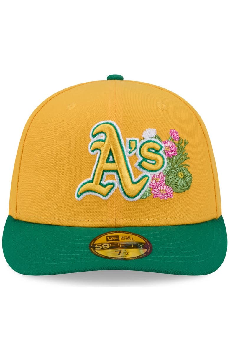 Men's New Era  Gold/Green Athletics 2026 Spring Training 59FIFTY Fitted Hat, Alternate, color, Gold