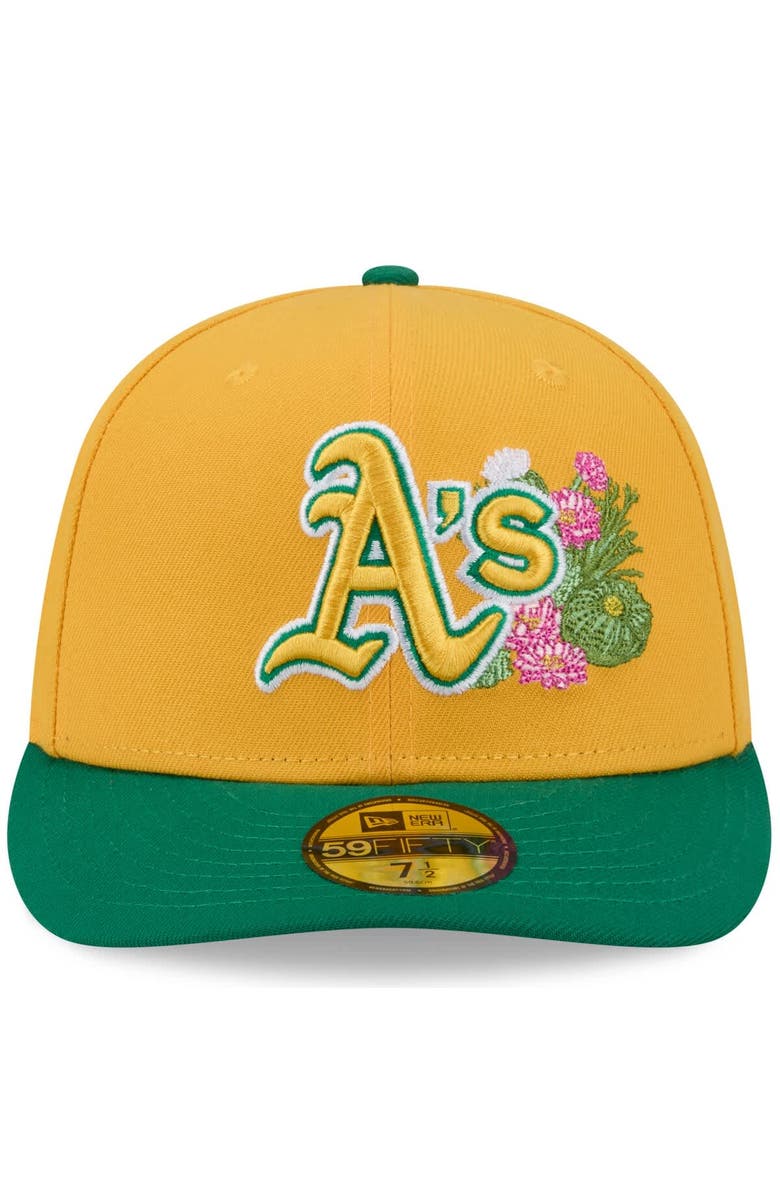 New Era Men's New Era  Gold/Green Athletics 2026 Spring Training 59FIFTY Fitted Hat, Alternate, color, Gold