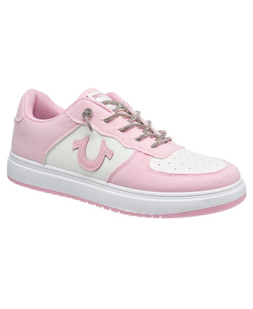 True Religion Ladies Allison Logo Sneaker In Pink