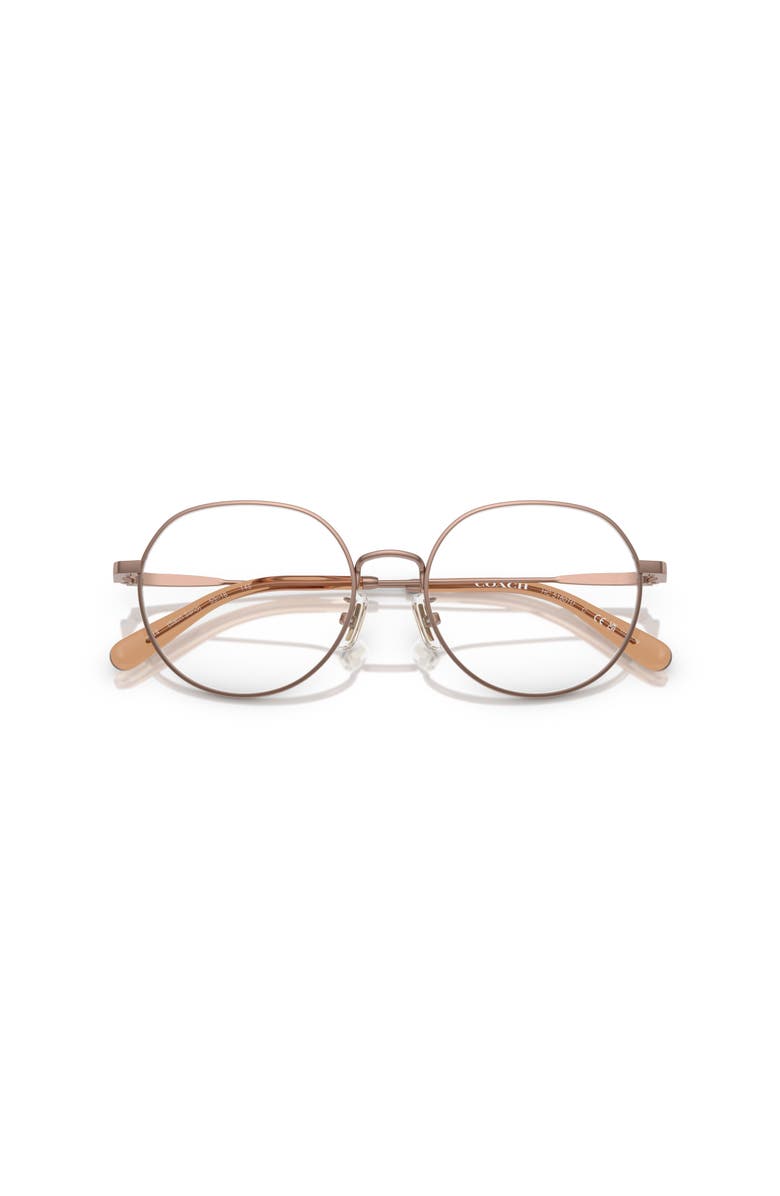 COACH 53mm Irregular optical glasses, Alternate, color, Brown