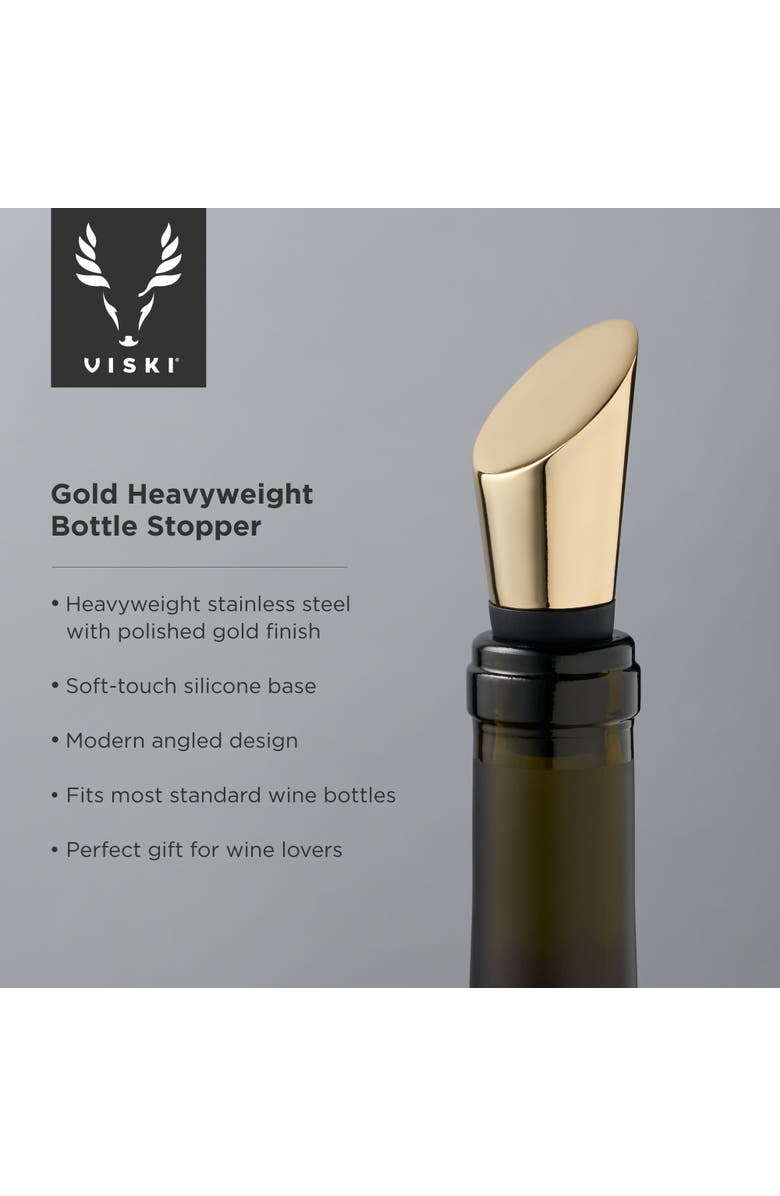 Viski Heavyweight Bottle Stopper, Alternate, color, Belmont