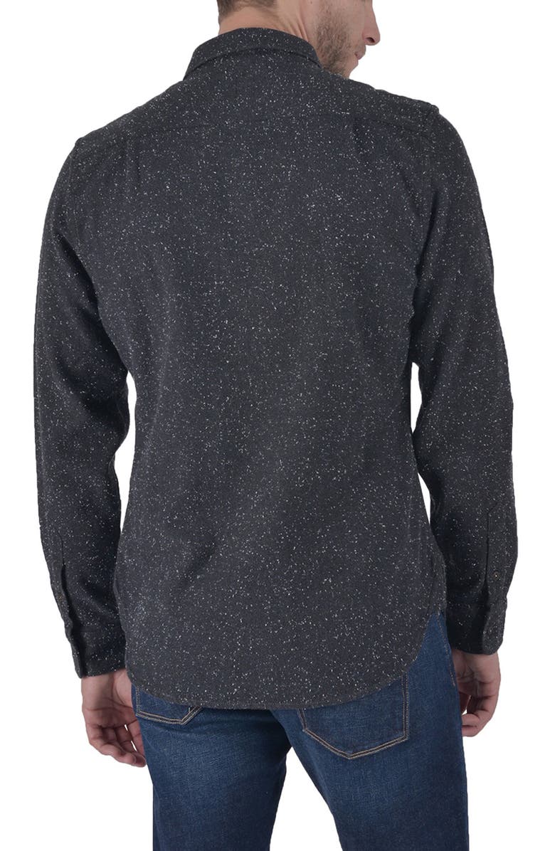 HIROSHI KATO The Ripper Speckle Flannel Button-Up Shirt, Alternate, color, 
