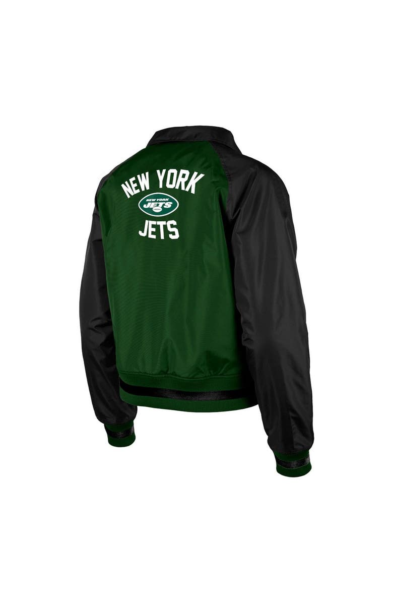 New Era Women's New Era Green New York Jets Coaches Raglan Full-Snap Jacket, Alternate, color, 