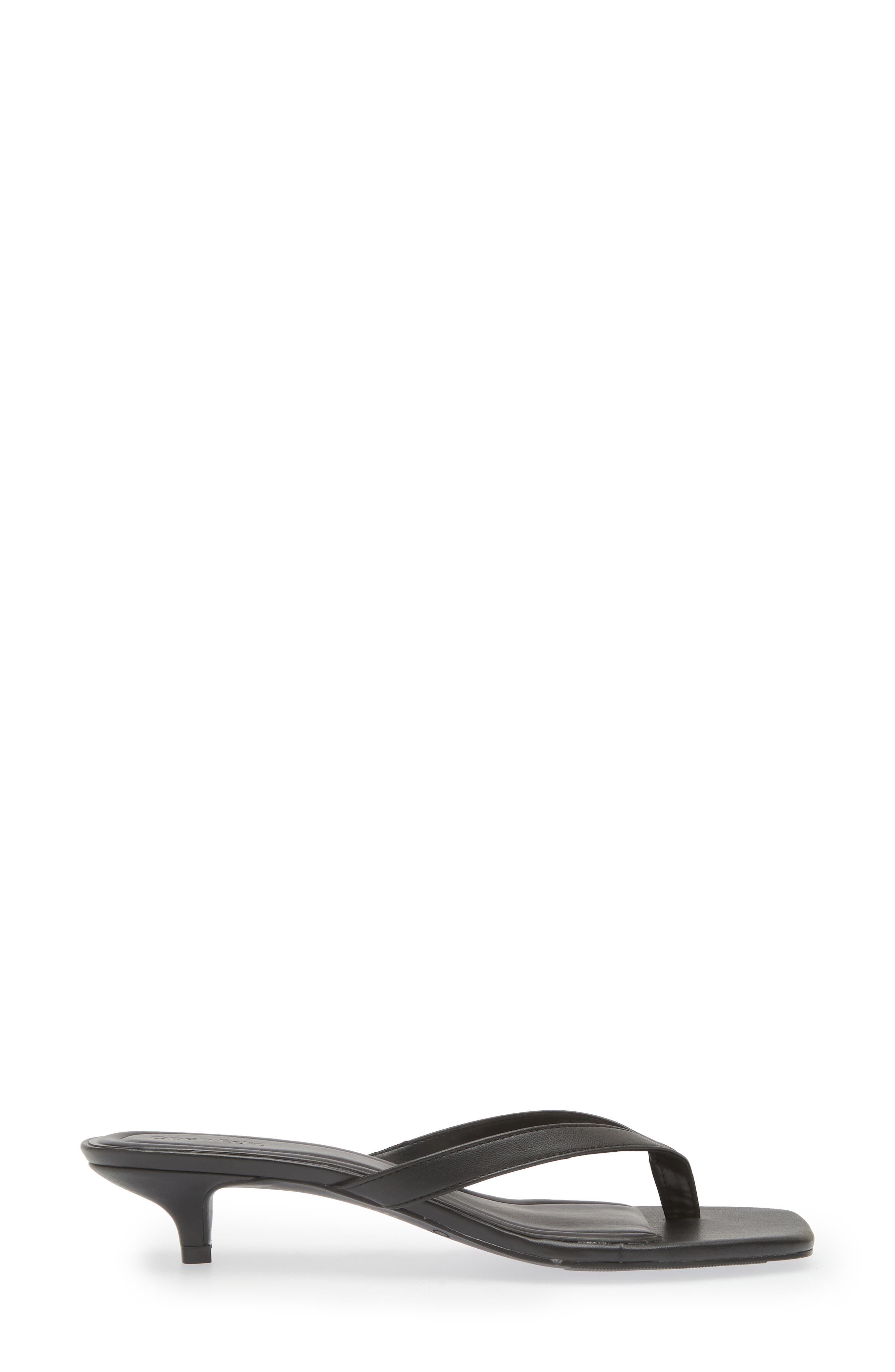 Open Edit Tori Kitten Heel Sandal, Alternate, color, Black