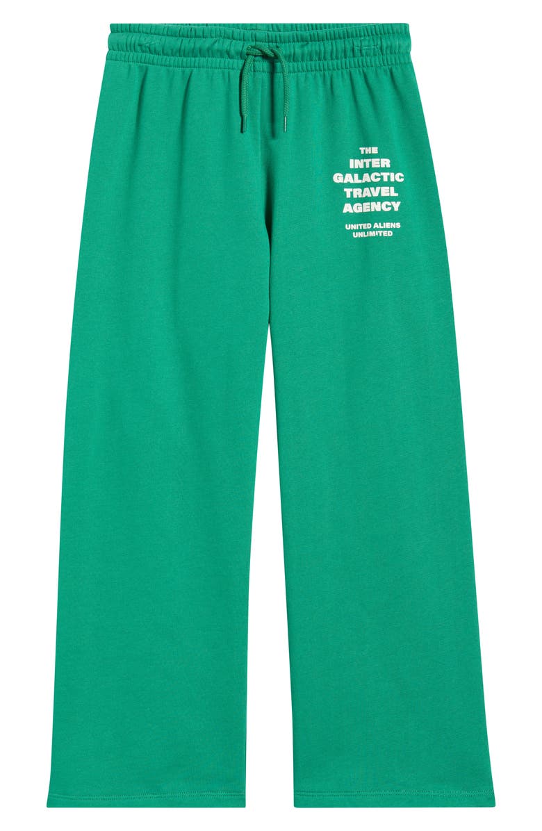 Mini Rodini Kids' Travel Agency Organic Cotton Sweatpants, Main, color, Green