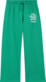 Mini Rodini Kids' Travel Agency Organic Cotton Sweatpants