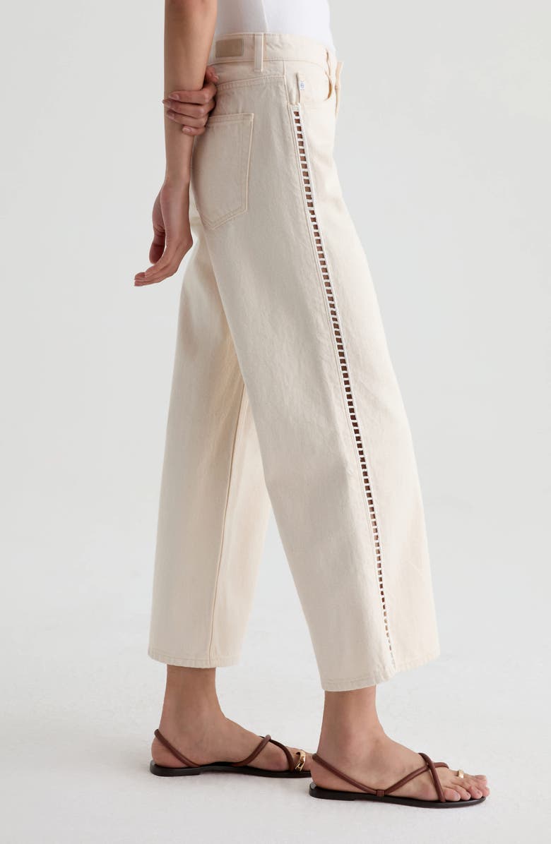 AG Saige Mid Rise Ankle Wide Leg Jeans, Alternate, color, Fresh Air