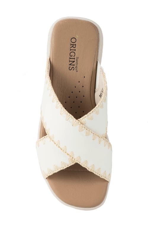 Baretraps Dolinda Slide Sandal In Off White Leather