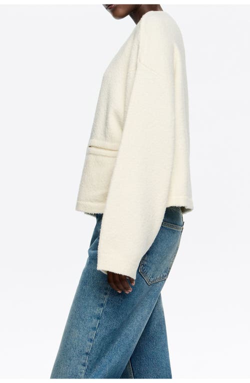 Bimba Y Lola Short Straight Cardigan In White