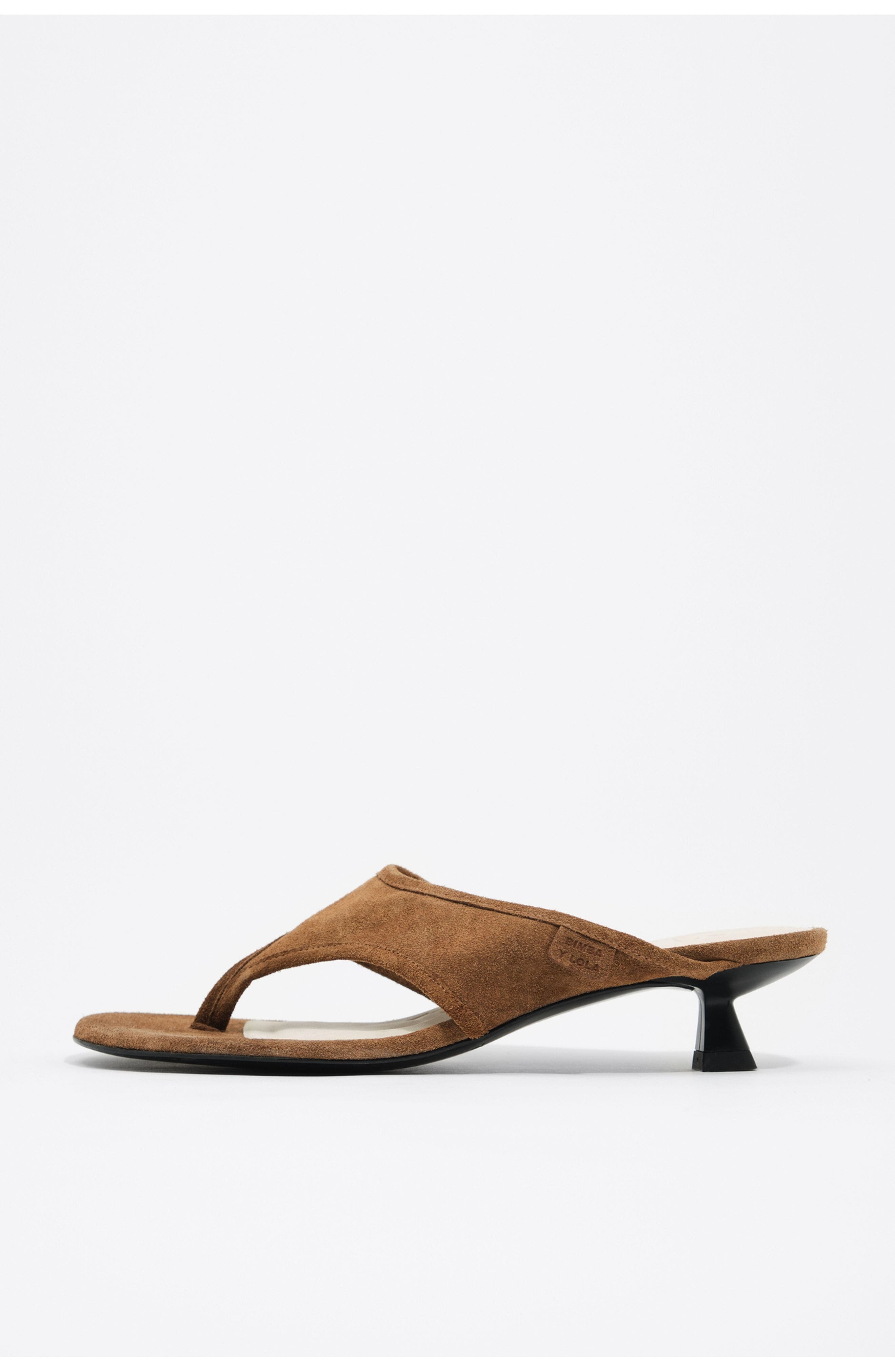 Suede Sandal with Heels, Main, color, TOAST