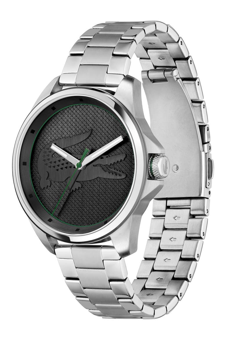 Le Croc Bracelet Watch, 43mm, Alternate, color, BLACK