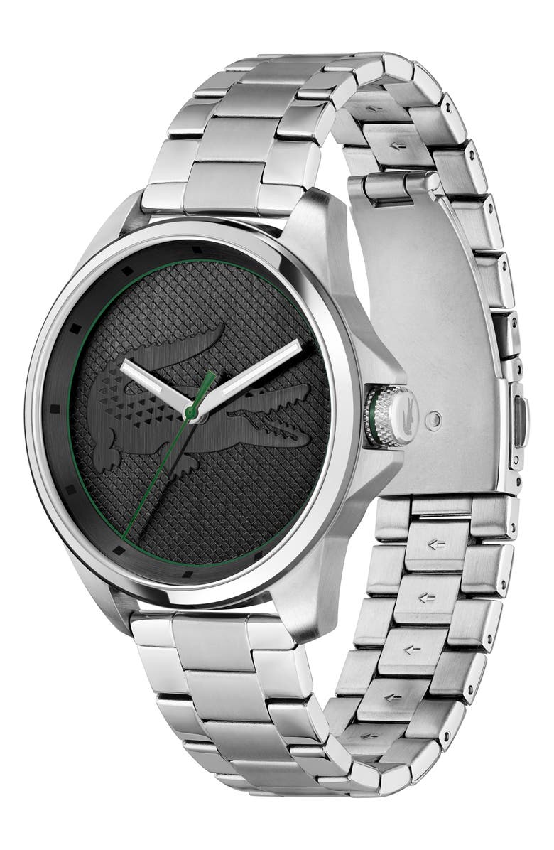 Lacoste Le Croc Bracelet Watch, 43mm, Alternate, color, Black