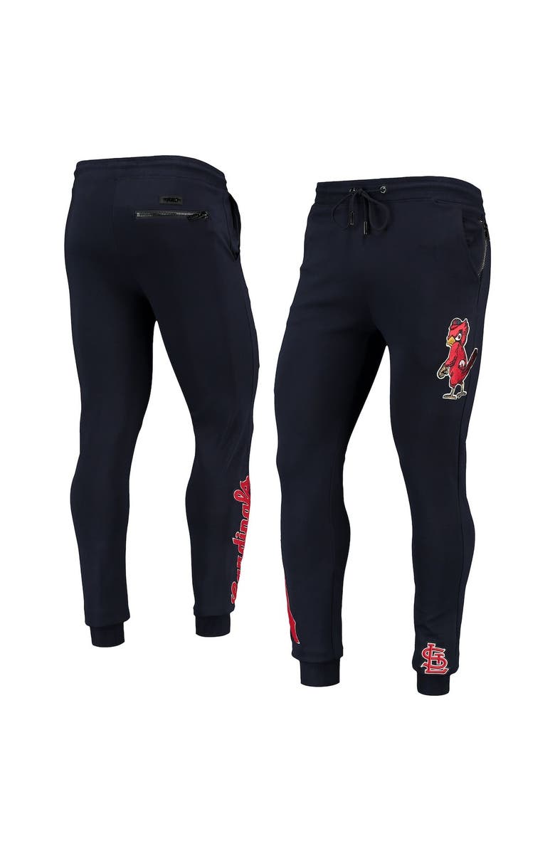 PRO STANDARD Men's Pro Standard Navy St. Louis Cardinals Logo Jogger Pants, Main, color,
