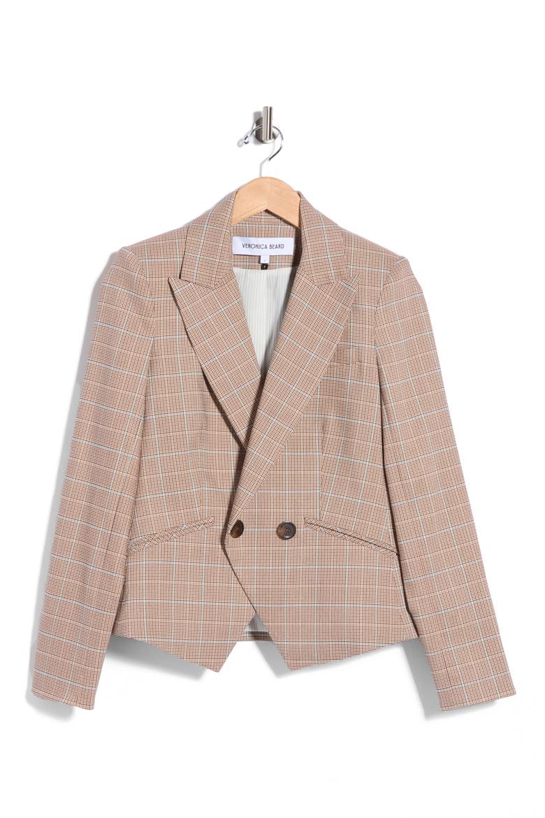 Cropped Rickie Dickey Blazer, Main, color, HAZELNUT MULTI