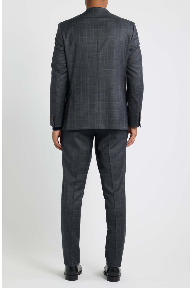 Esprit Tonal Plaid Wool Suit, Alternate, color, GREY