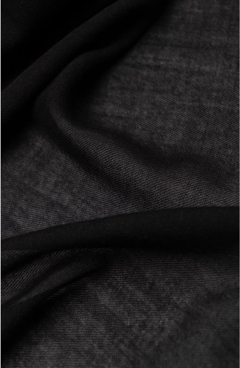 Elizabetta Salerno - Wool Silk Scarf, Alternate, color, Black