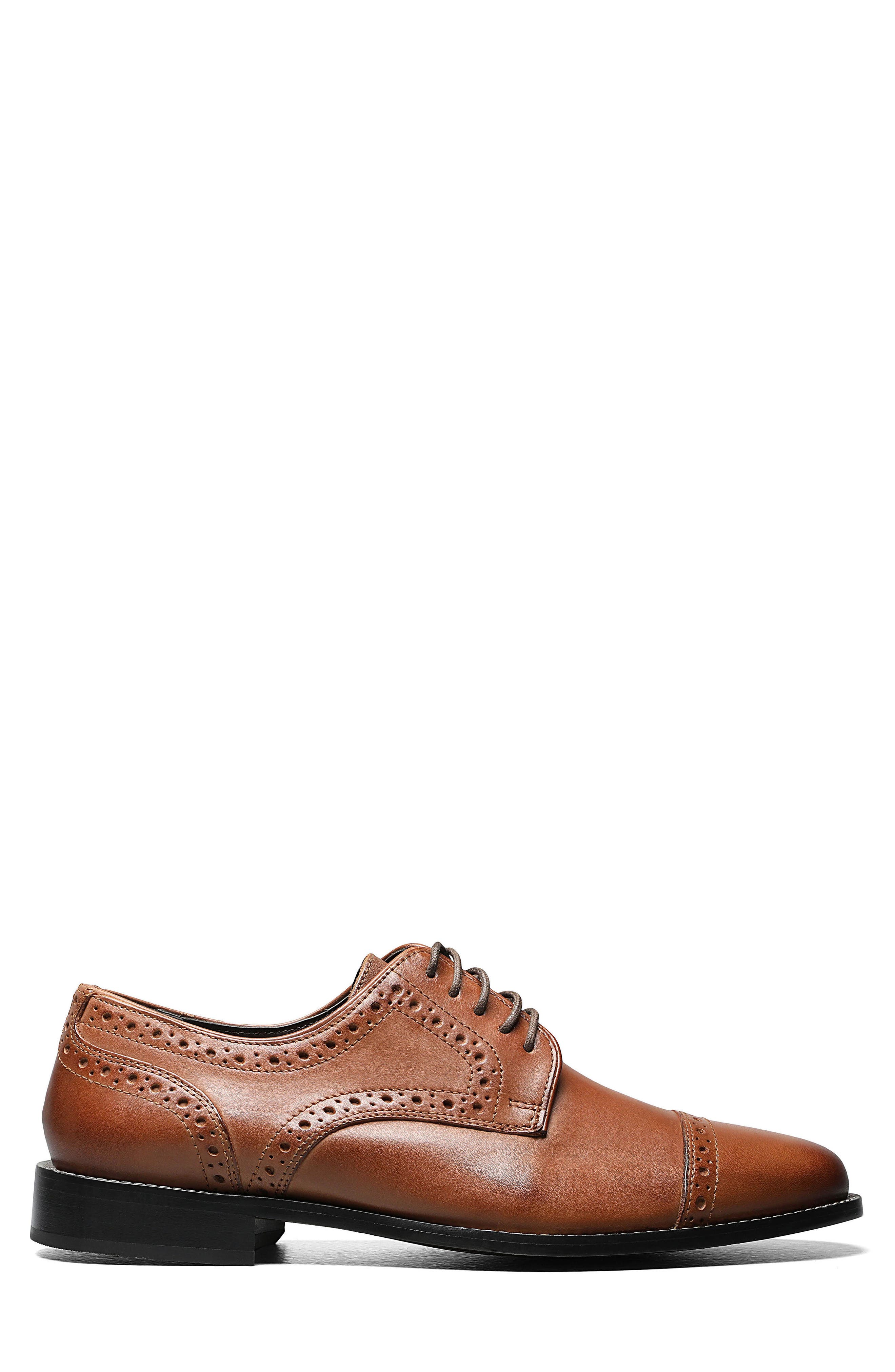 Norcross Cap Toe Oxford - Wide Width Available, Alternate, color, COGNAC