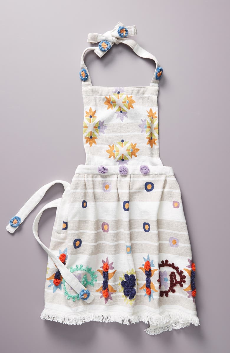 Anthropologie Home Maroa Tufted Cotton Apron, Main, color,