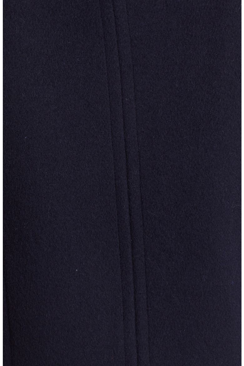 Double Breasted Wool Blend Peacoat, Alternate, color, NAVY