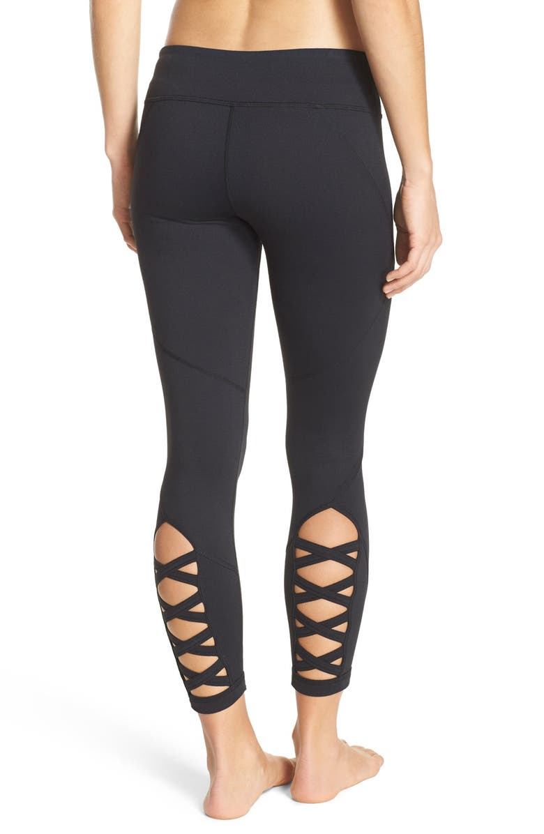 Zella 'Lattice' Crop Leggings, Main, color,