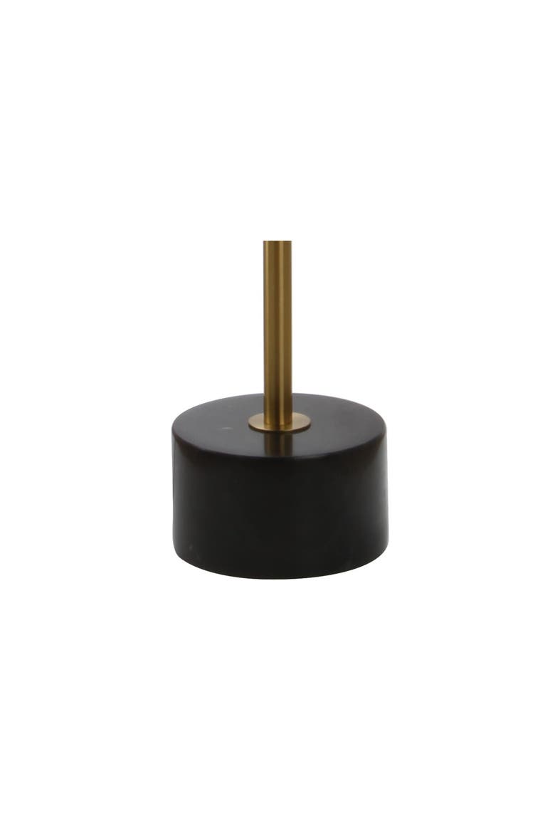Crosby 66" Adjustable Height Metal LED Floor Lamp, Brass/Black Marble, Alternate, color, Brass Gold/Black