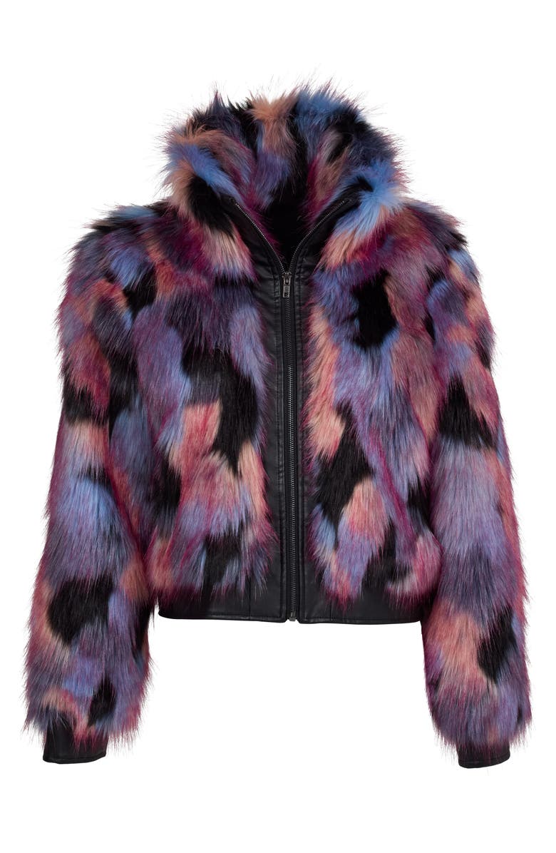 DONNA SALYERS FABULOUS FURS Cosmo Faux Fur Crop Jacket, Alternate, color, 