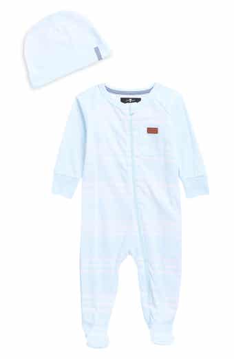 7 For All Mankind Footie & Cap Set