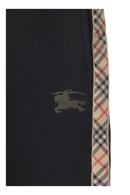 Burberry Kid Boy Jersy Trsrs In Black