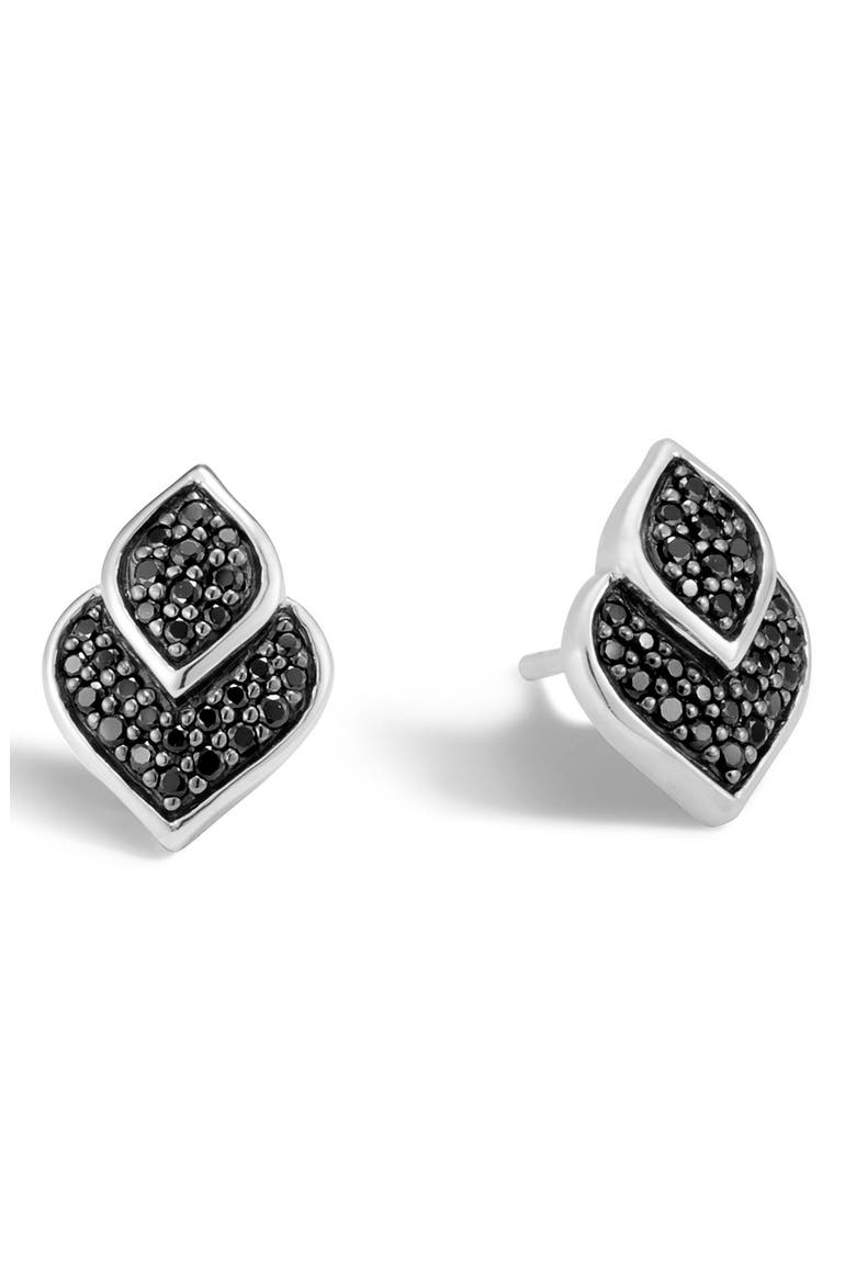 Legends Naga Stud Earrings, Main, color, BLACK