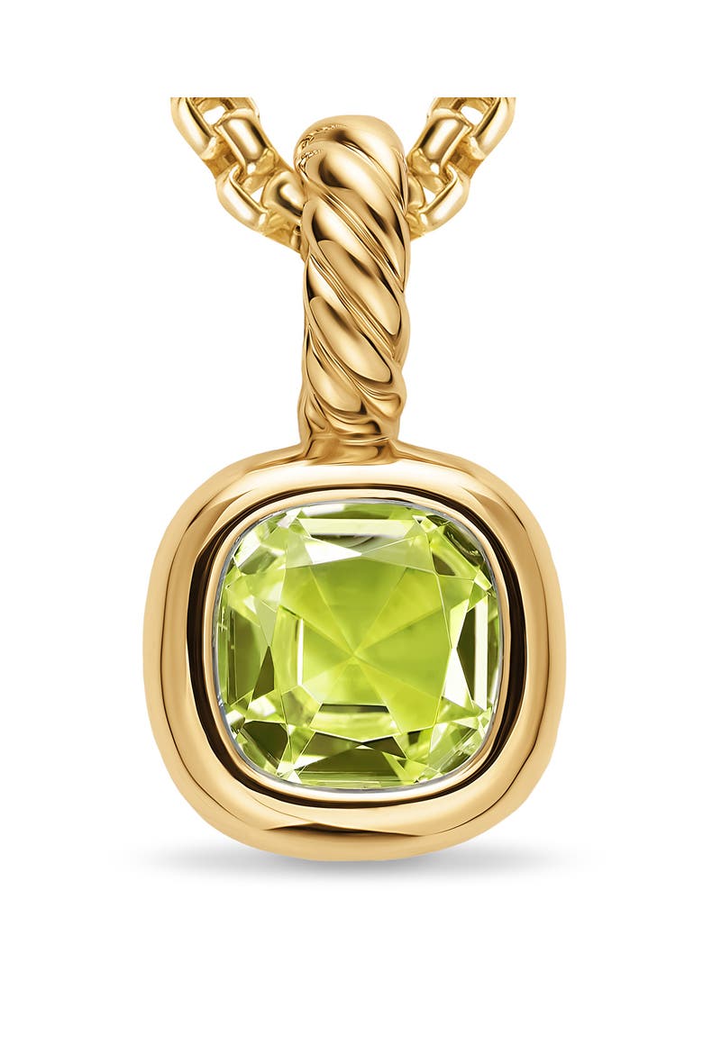 Mini Cushion Cut Enhancer, Alternate, color, PERIDOT