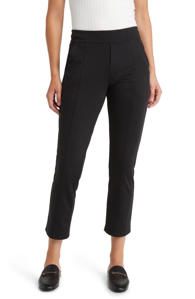 Hue Pintuck Ponte Pull-On Trousers, Main, color, 