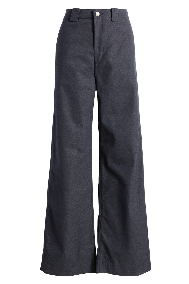 Deven Tailored High Waist Wide Leg Pants, Alternate, color, GUNPOWDER