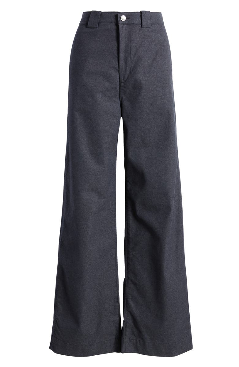 AG Deven Tailored High Waist Wide Leg Pants, Alternate, color, Gunpowder