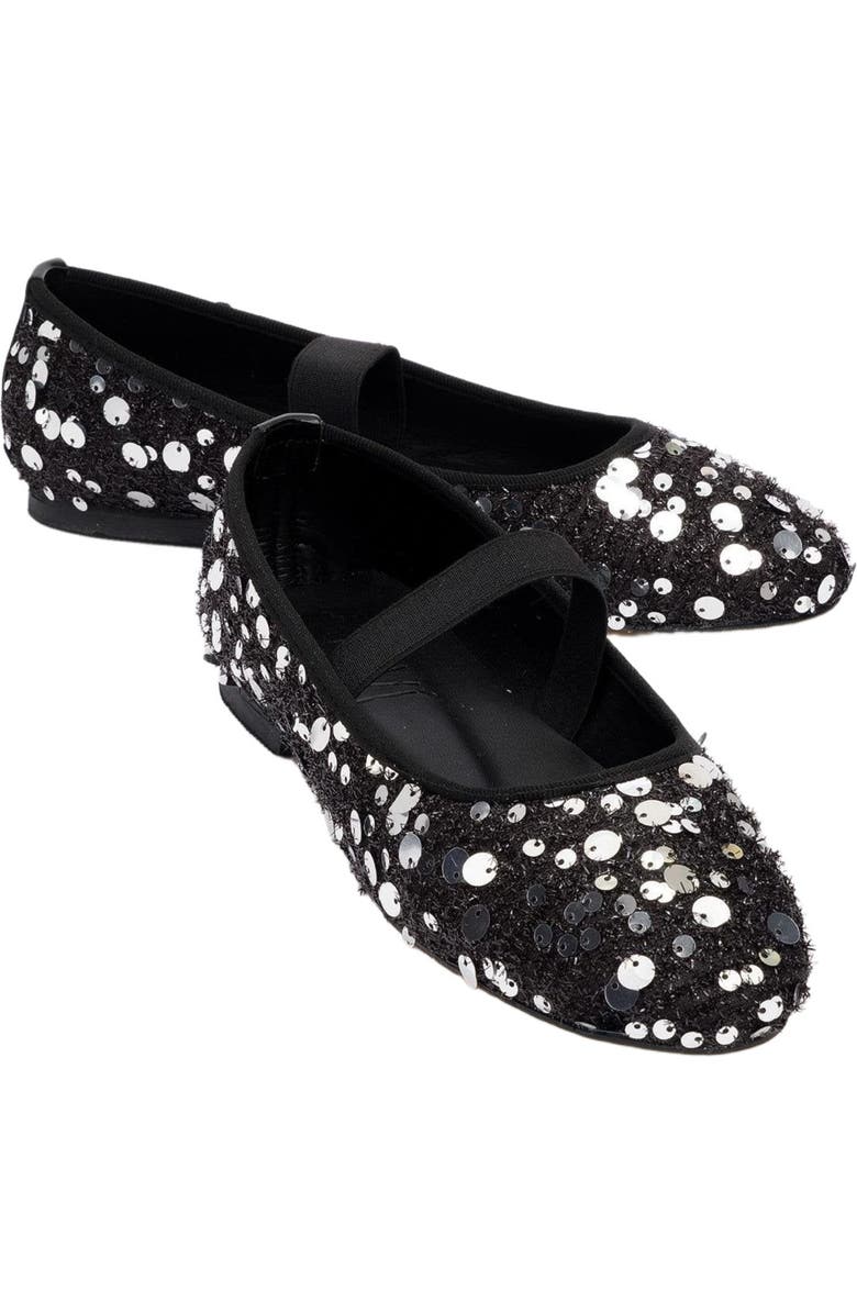 Prologue Shoes Grego Sequin Embellished Flat, Main, color,