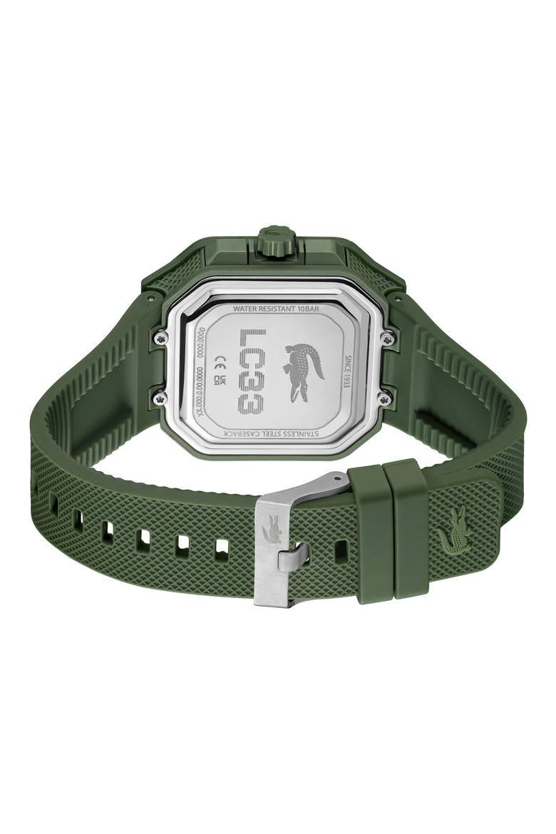 LC33 Ana-Digi Silicone Strap Watch, 44mm x 50mm, Alternate, color, KHAKI GREEN