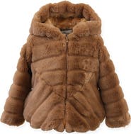 Widgeon Kids' Cozy Faux Fur Hooded Jacket
