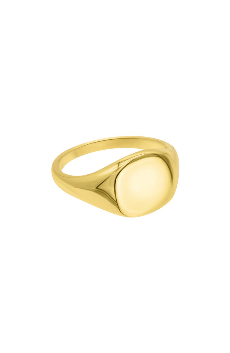 Adornia Signet Ring, Alternate, color, Gold