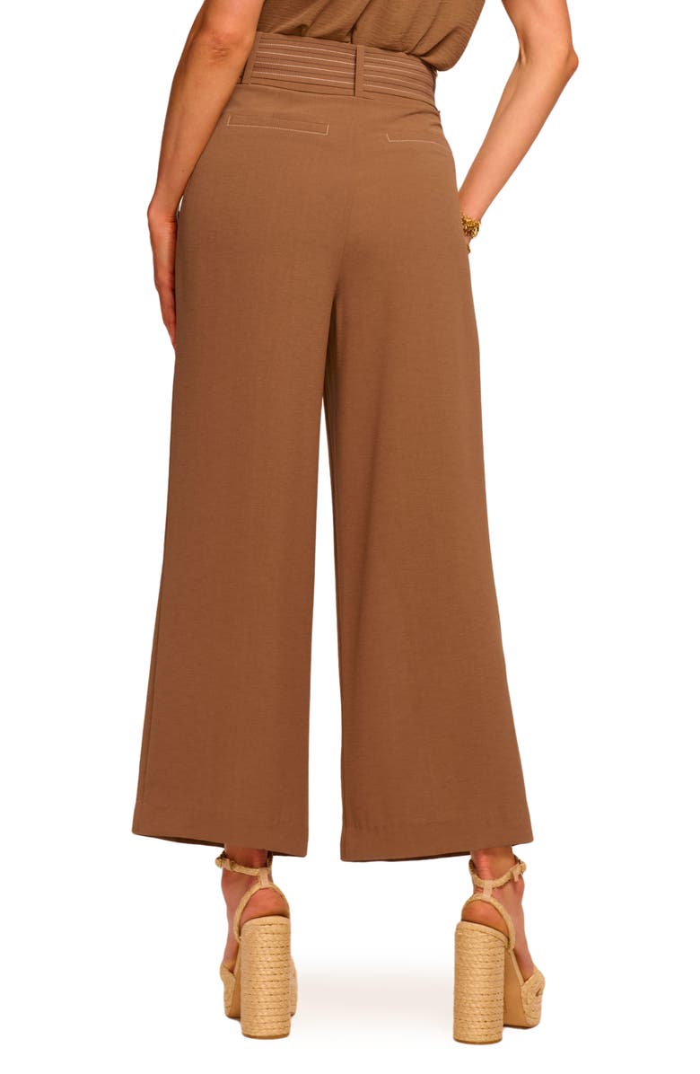 Ramy Brook Marguerite Belted Crop Wide Leg Pants, Alternate, color, 